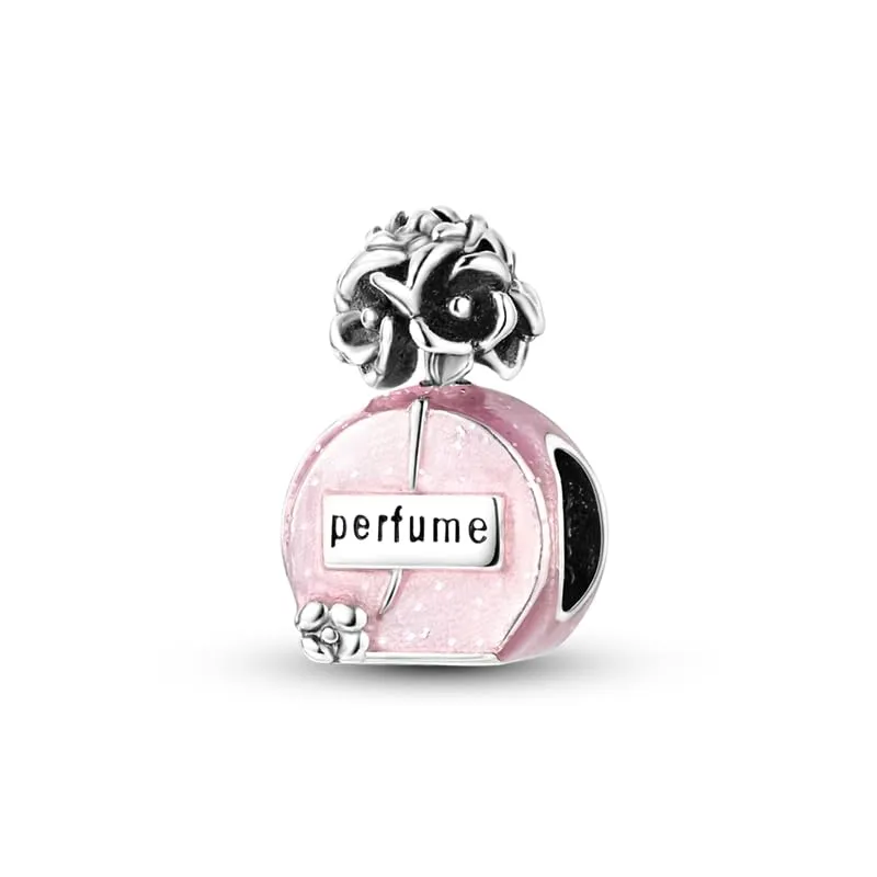 KUNSIR Bead Charm Ciondolo Argento Sterling 925 con Cubic Zirconia per Pandora Braccialetti e Collane Europee - immagine 1