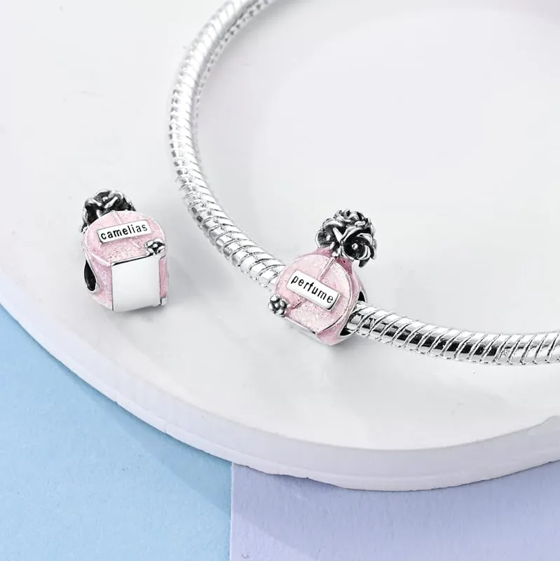KUNSIR Bead Charm Ciondolo Argento Sterling 925 con Cubic Zirconia per Pandora Braccialetti e Collane Europee - immagine 2