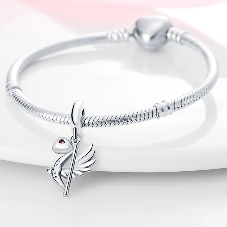 KUNSIR Bead Charm Ciondolo Argento Sterling 925 con Cubic Zirconia per Braccialetti e Collane Europei - immagine 3