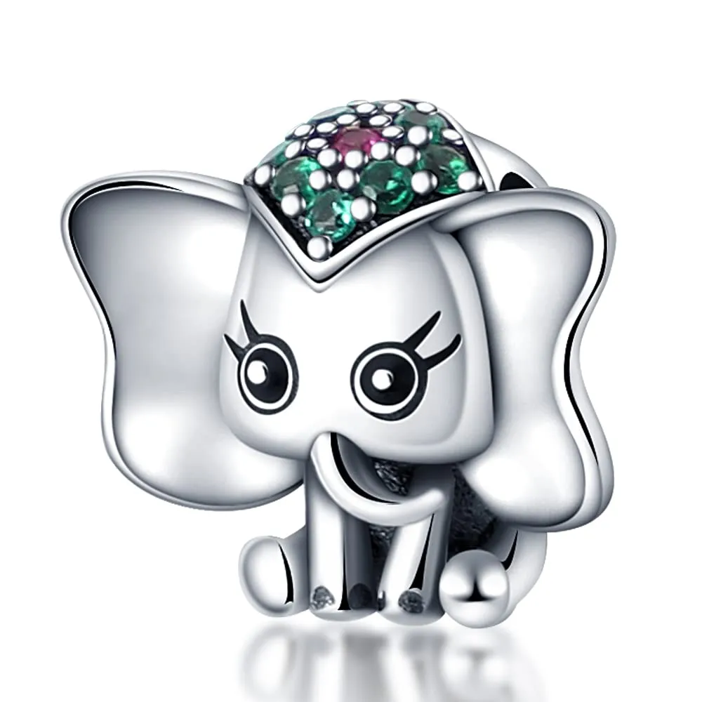 KUNSIR Ciondolo in Argento Sterling 925 con Cubic Zirconia per Braccialetti e Collane Europei - immagine 1