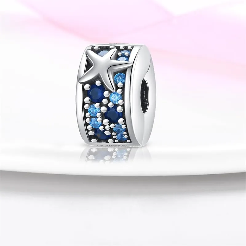 KUNSIR Bead Charm Ciondolo Argento Sterling 925 con Cubic Zirconia per Braccialetti e Collane Europee - immagine 2