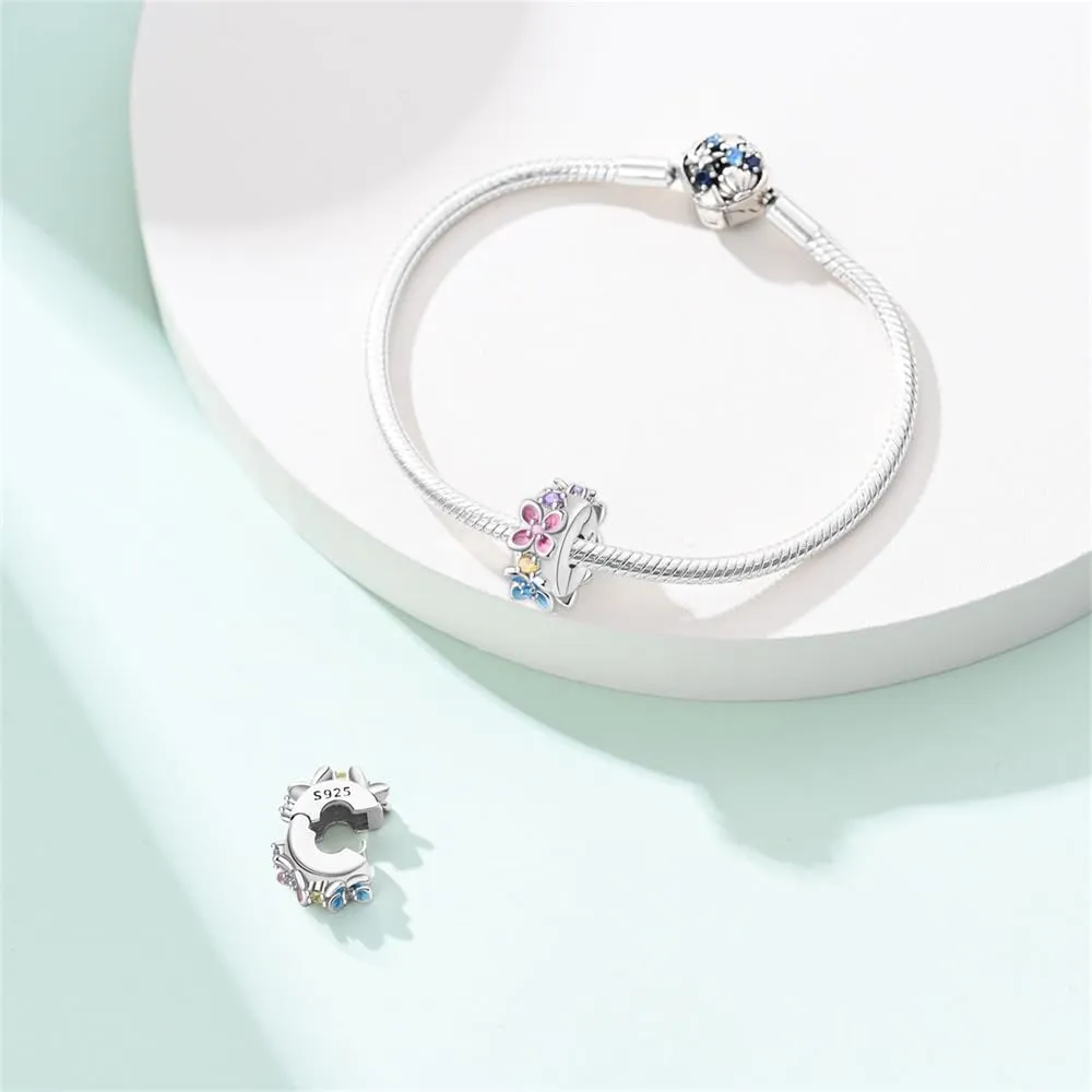 KUNSIR Bead Charm Ciondolo Argento Sterling 925 con Cubic Zirconia per Pandora, Compatibile con Braccialetti e Collane Europei - immagine 3