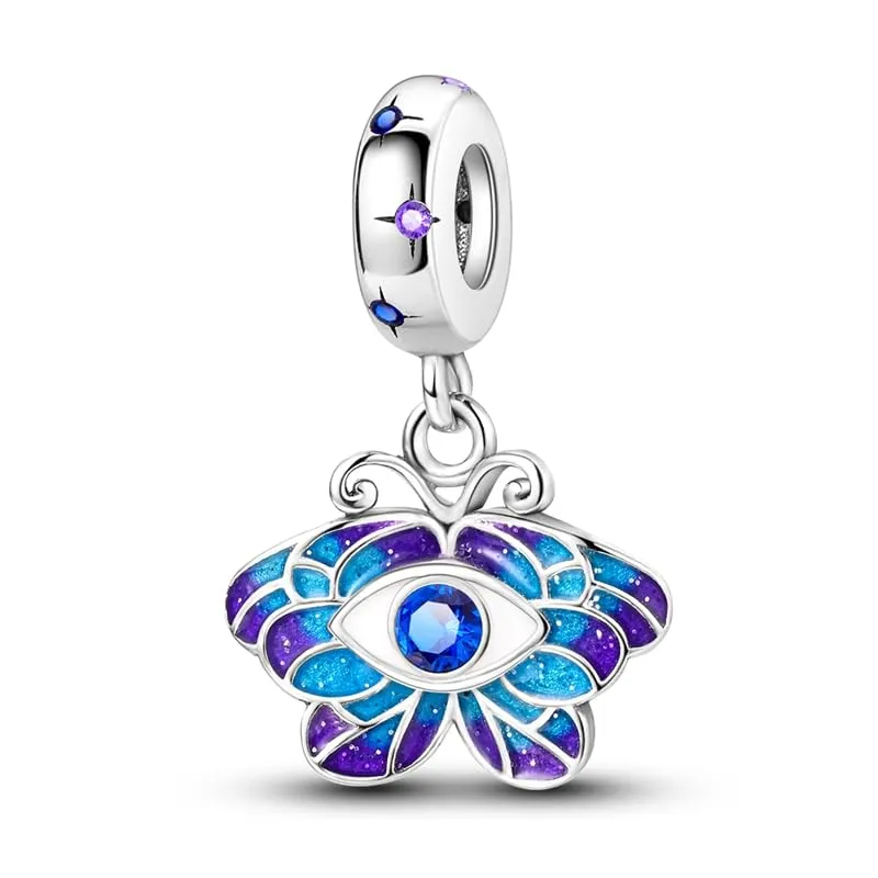 KUNSIR Bead Charm in Argento Sterling 925 con Cubic Zirconia, Compatibile con Braccialetti e Collane Europei - immagine 1