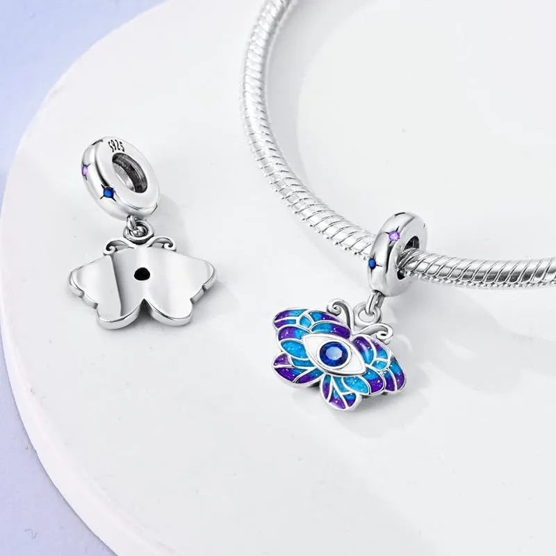 KUNSIR Bead Charm in Argento Sterling 925 con Cubic Zirconia, Compatibile con Braccialetti e Collane Europei - immagine 2