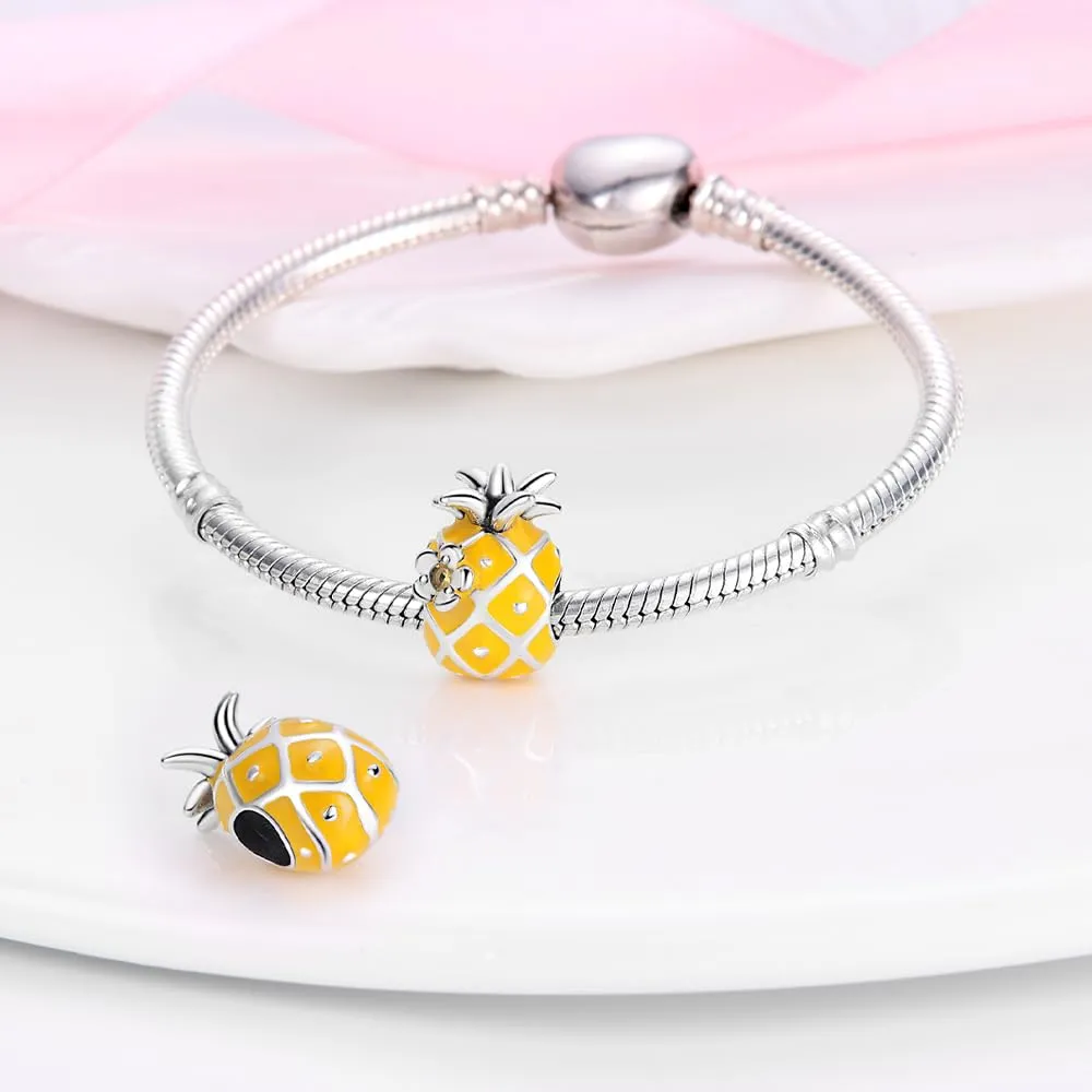 KUNSIR Bead Charm Ciondolo Argento Sterling 925 con Cubic Zirconia per Braccialetti e Collane Europei - immagine 3