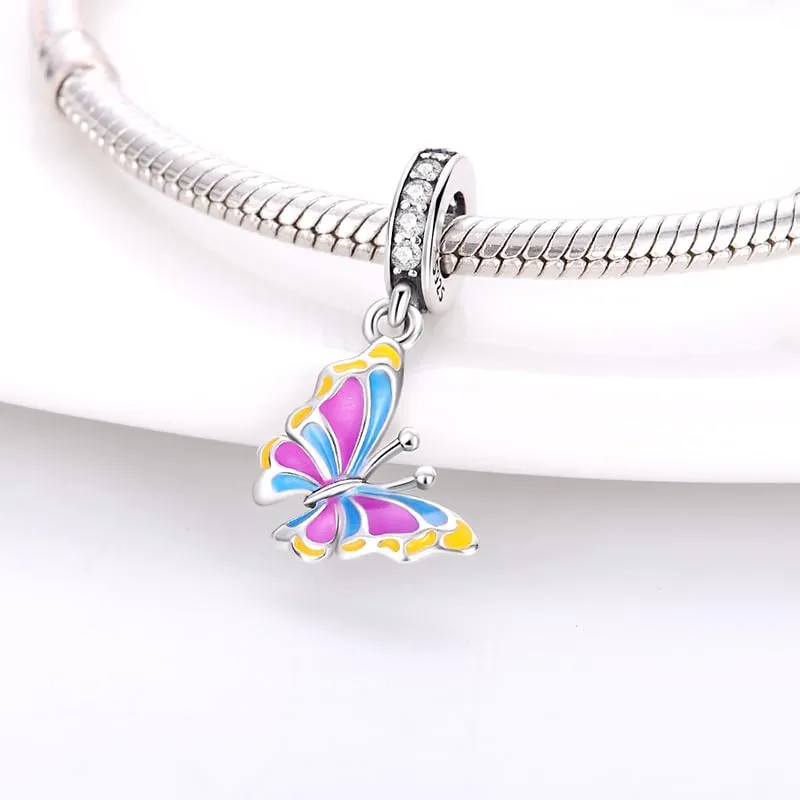 KUNSIR Bead Charm Ciondolo Argento Sterling 925 con Cubic Zirconia per Braccialetti e Collane Europei - immagine 2
