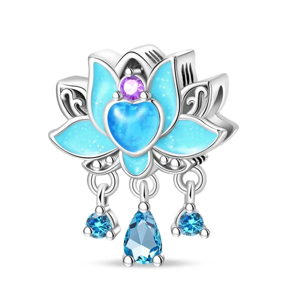 KUNSIR Bead Charm in Argento Sterling 925 con Cubic Zirconia per Braccialetti e Collane Europei - immagine 2