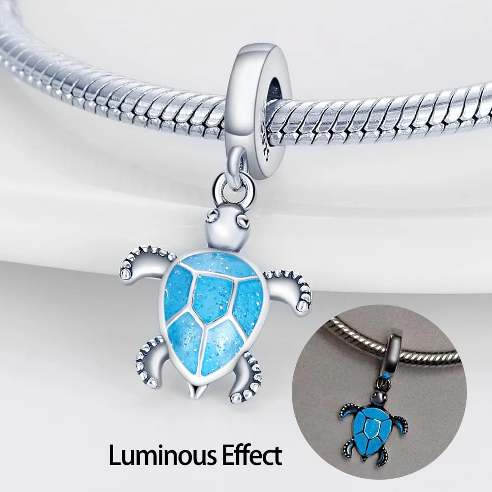 KUNSIR Bead Charm Ciondolo Argento Sterling 925 con Cubic Zirconia per Braccialetti e Collane Europei - immagine 3