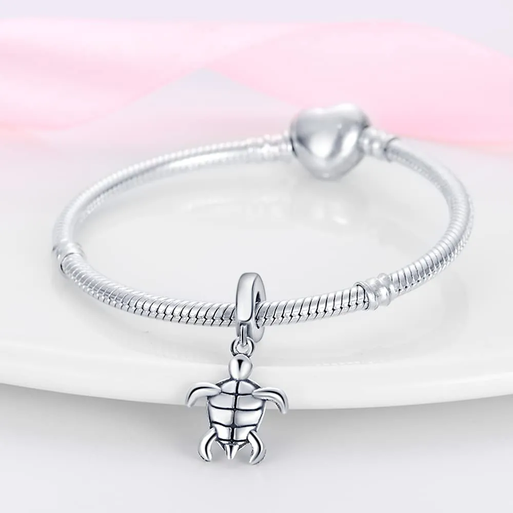 KUNSIR Bead Charm Ciondolo Argento Sterling 925 con Cubic Zirconia per Braccialetti e Collane Europei - immagine 4