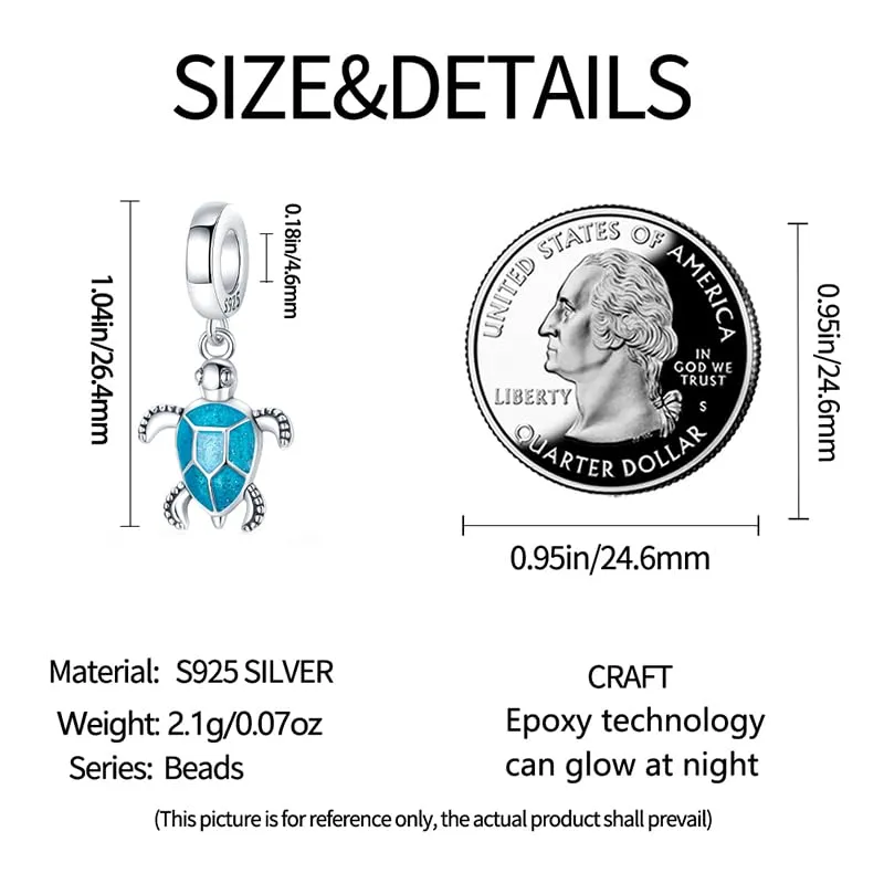 KUNSIR Bead Charm Ciondolo Argento Sterling 925 con Cubic Zirconia per Braccialetti e Collane Europei - immagine 7