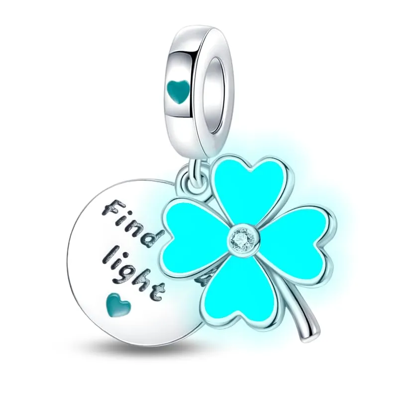 KUNSIR Bead Charm Ciondolo Argento Sterling 925 con Cubic Zirconia per Braccialetti e Collane Europei - immagine 2