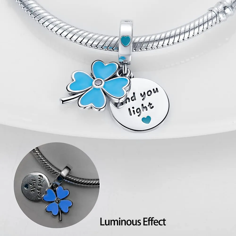 KUNSIR Bead Charm Ciondolo Argento Sterling 925 con Cubic Zirconia per Braccialetti e Collane Europei - immagine 3
