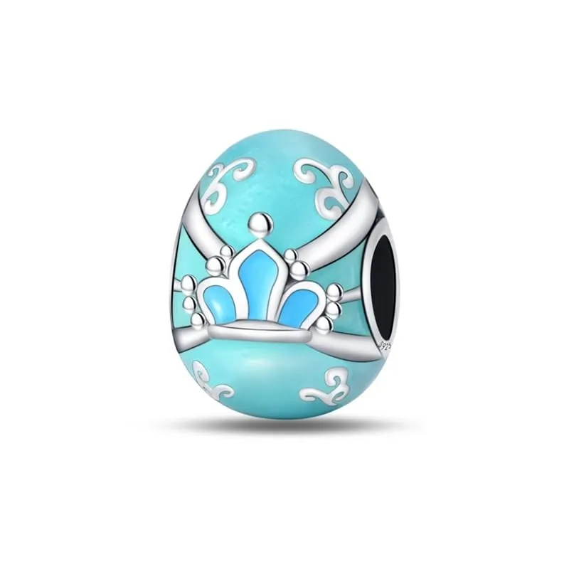 KUNSIR Bead Charm Ciondolo Argento Sterling 925 con Cubic Zirconia per Braccialetti e Collane Europei - immagine 1