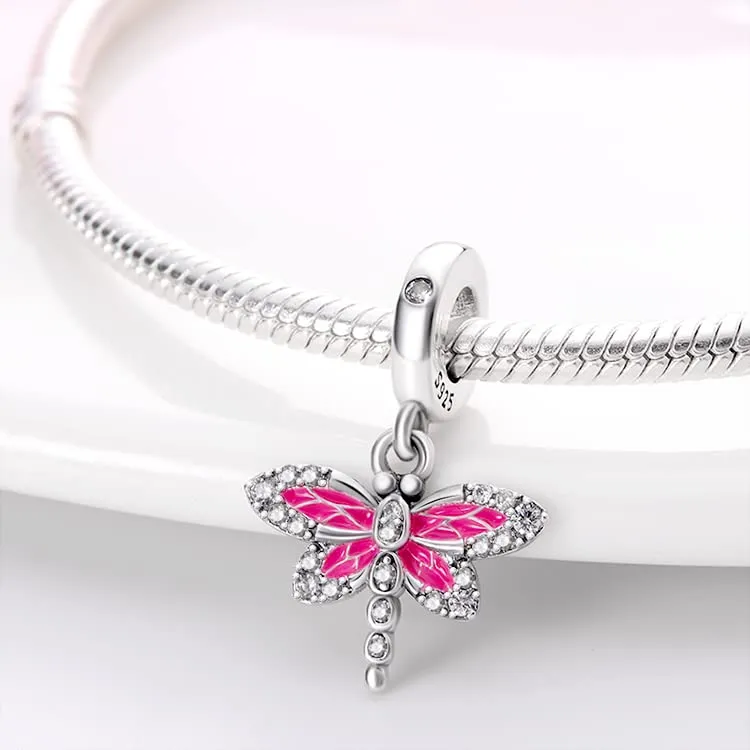KUNSIR Bead Charm Ciondolo Argento Sterling 925 con Cubic Zirconia per Braccialetti e Collane Europei - immagine 2