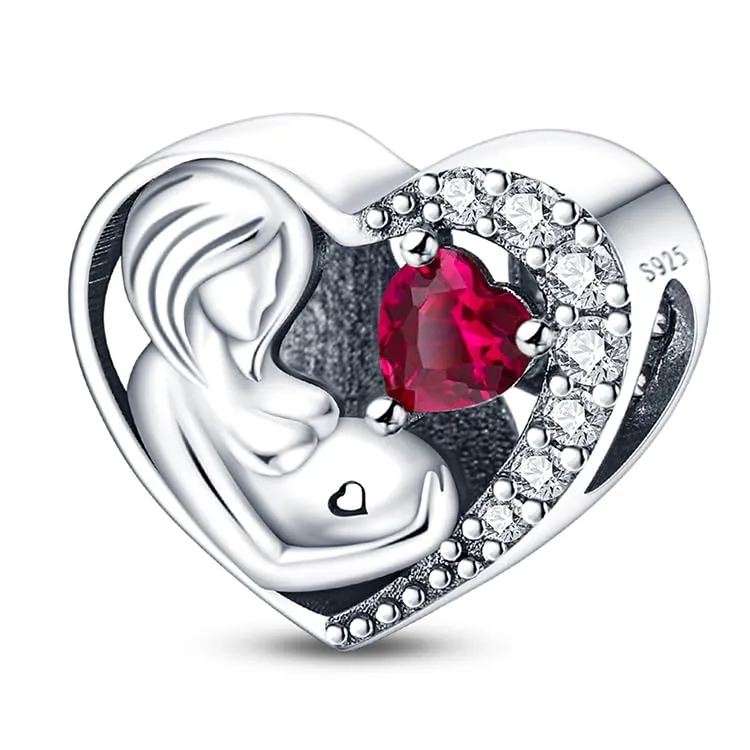 KUNSIR Ciondolo in Argento Sterling 925 con Cubic Zirconia per Braccialetti e Collane Europei - immagine 1