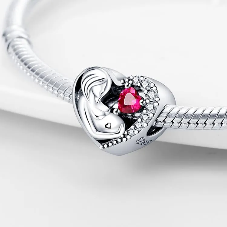 KUNSIR Ciondolo in Argento Sterling 925 con Cubic Zirconia per Braccialetti e Collane Europei - immagine 2