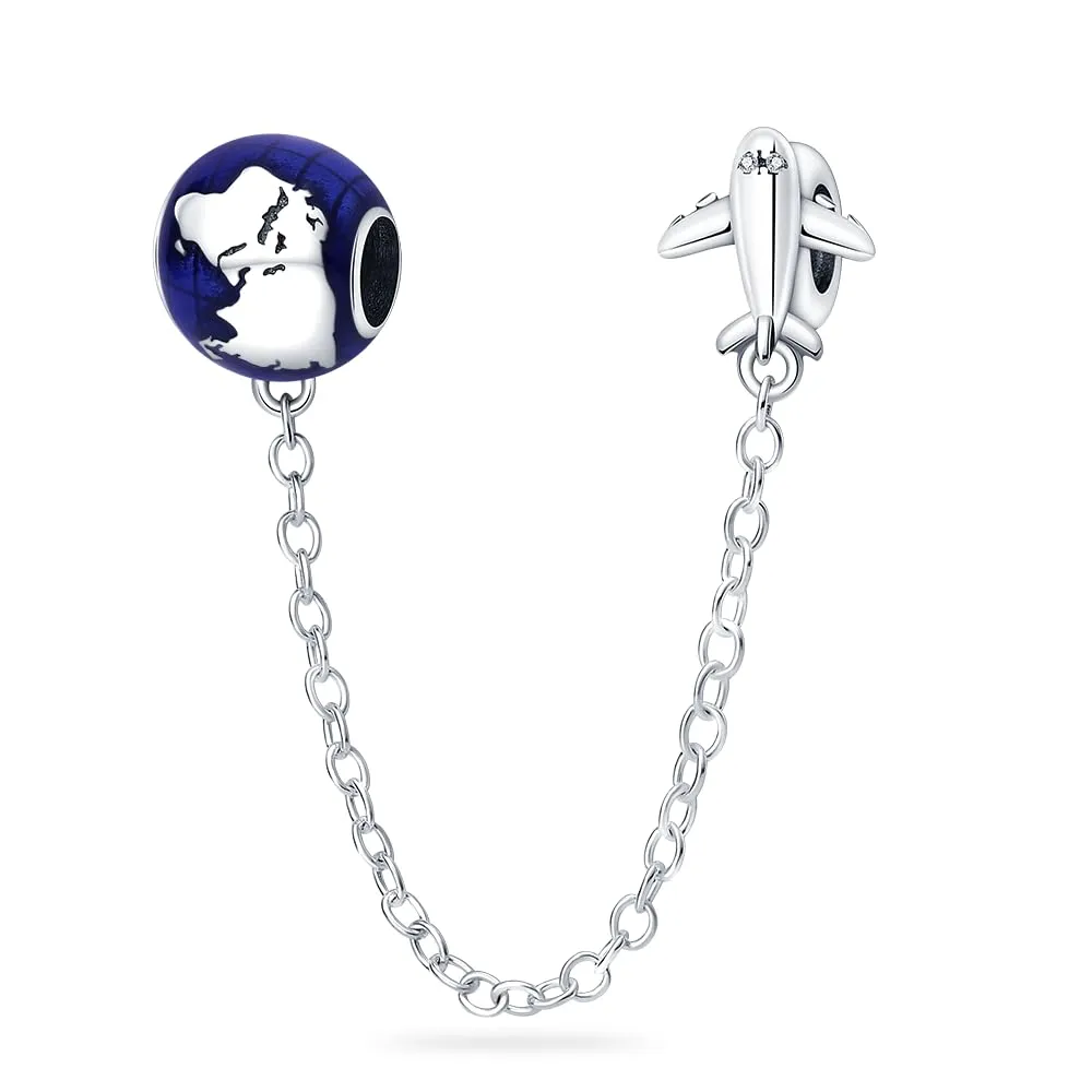 KUNSIR Bead Charm in Argento Sterling 925 con Cubic Zirconia per Braccialetti e Collane Europei - immagine 1