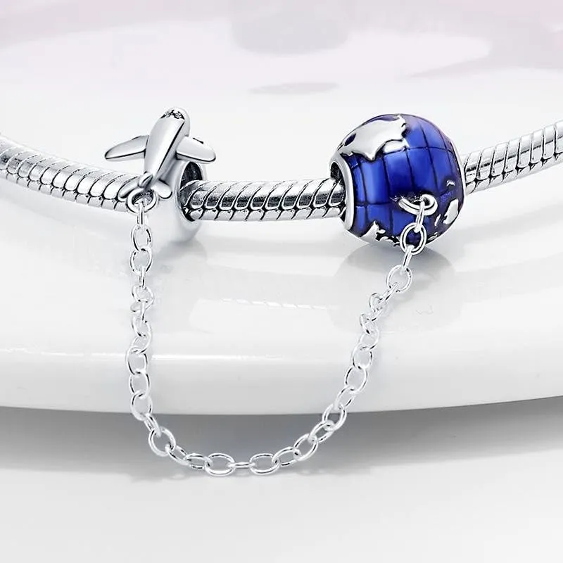 KUNSIR Bead Charm in Argento Sterling 925 con Cubic Zirconia per Braccialetti e Collane Europei - immagine 2