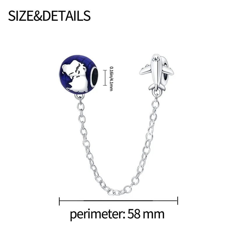 KUNSIR Bead Charm in Argento Sterling 925 con Cubic Zirconia per Braccialetti e Collane Europei - immagine 5