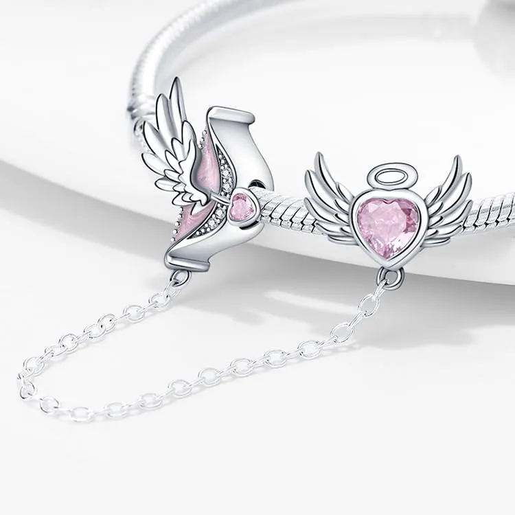 KUNSIR Bead Charm in Argento Sterling 925 con Cubic Zirconia per Braccialetti e Collane Europei - immagine 2