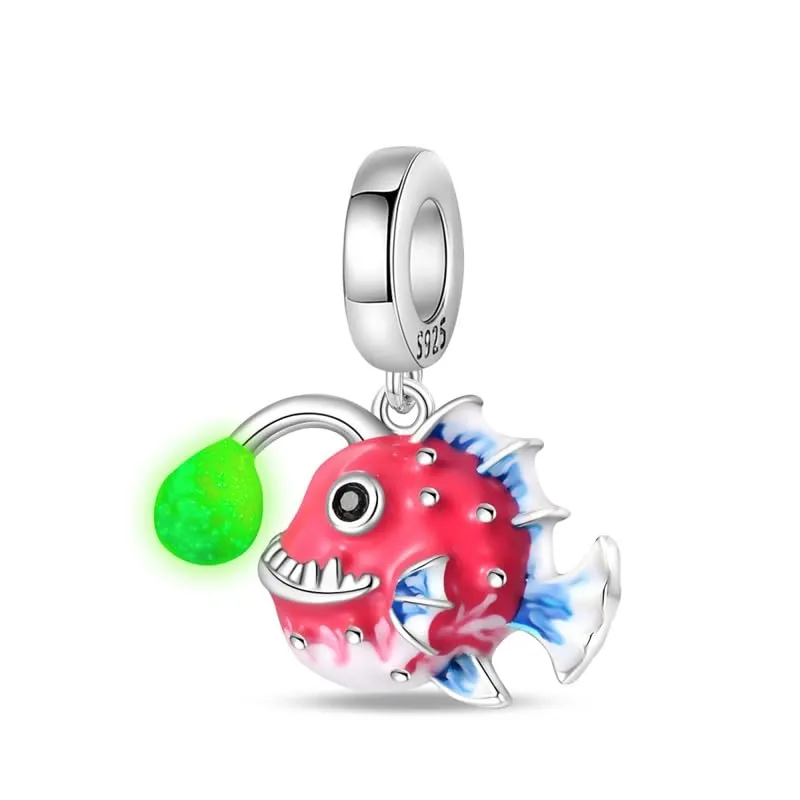 KUNSIR Bead Charm Ciondolo Argento Sterling 925 con Cubic Zirconia per Pandora Braccialetti e Collane Europei - immagine 4