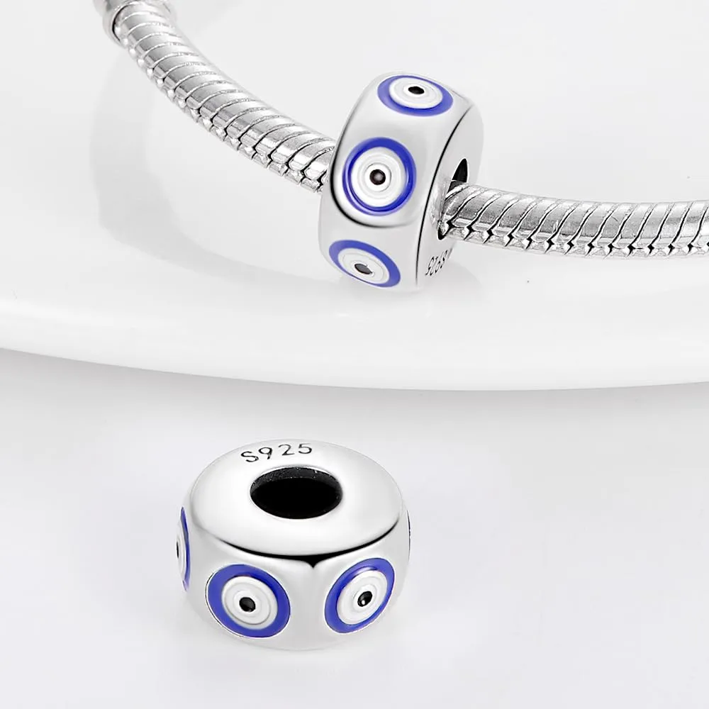 KUNSIR Bead Charm in Argento Sterling 925 con Cubic Zirconia per Braccialetti e Collane Europei - immagine 2