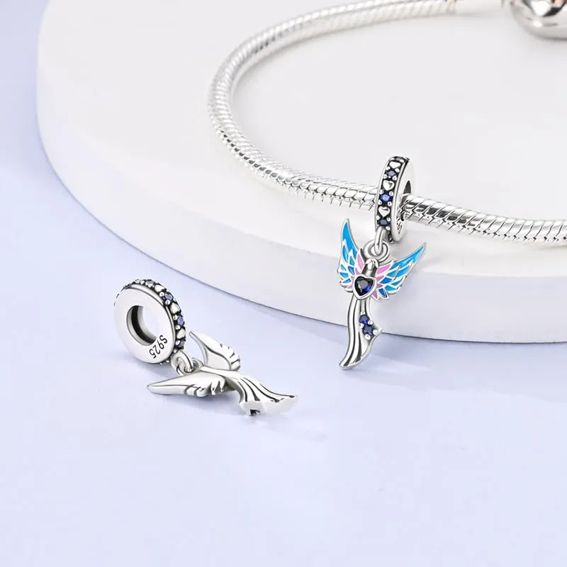 KUNSIR Ciondolo in Argento Sterling 925 con Cubic Zirconia per Braccialetti e Collane Europei - immagine 2