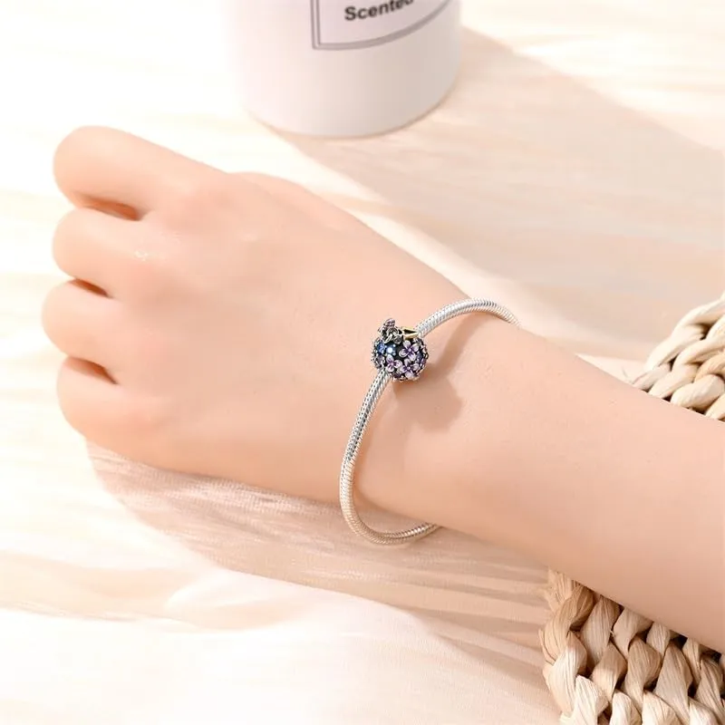 KUNSIR Bead Charm in Argento Sterling 925 con Cubic Zirconia per Braccialetti e Collane Europei - immagine 4