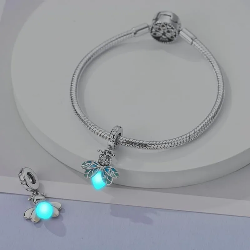 KUNSIR Ciondolo in Argento Sterling 925 con Cubic Zirconia per Braccialetti e Collane Europei - immagine 5