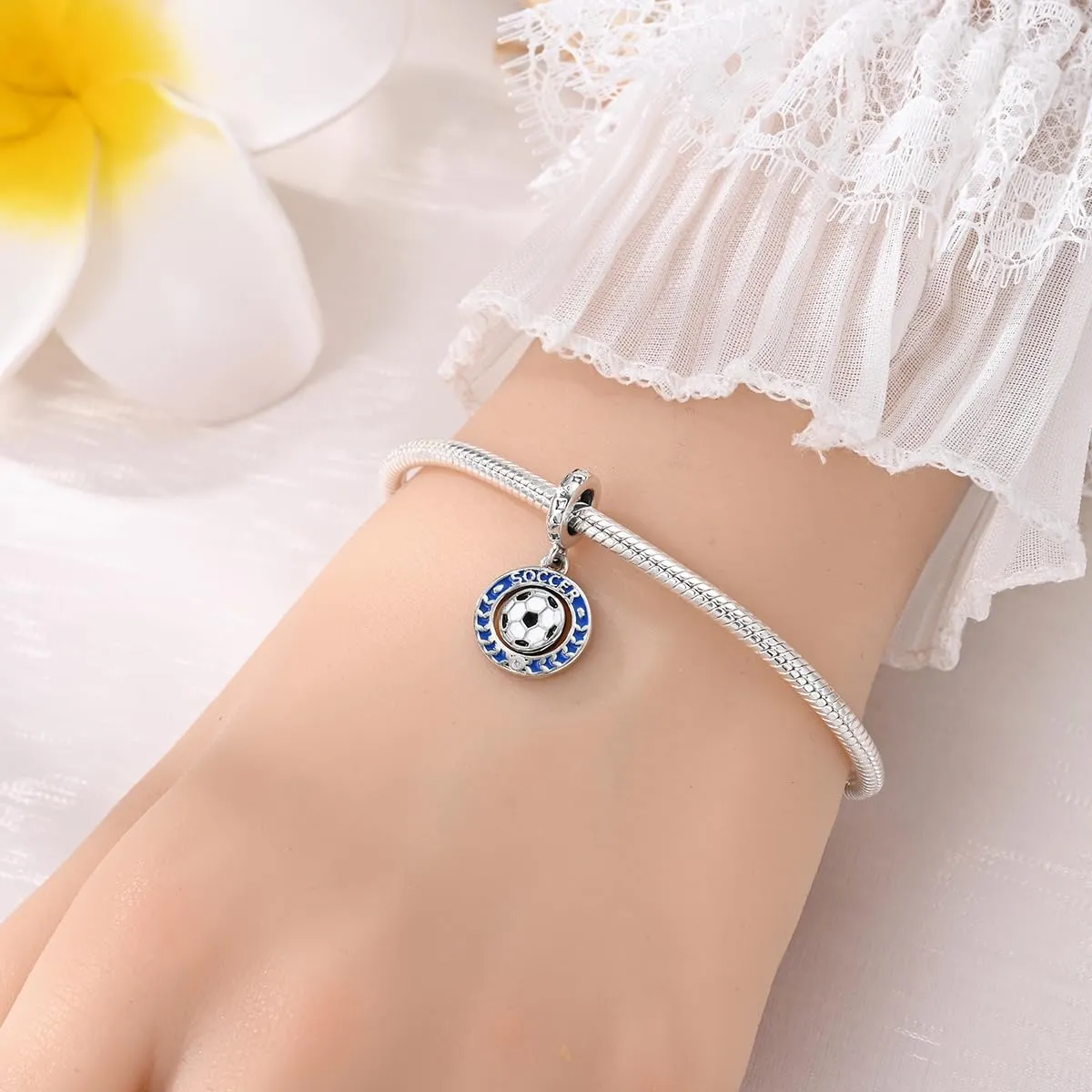 Pandach Bead Charm in Argento Sterling 925 con Cubic Zirconia per Braccialetti e Collane Europei - immagine 4