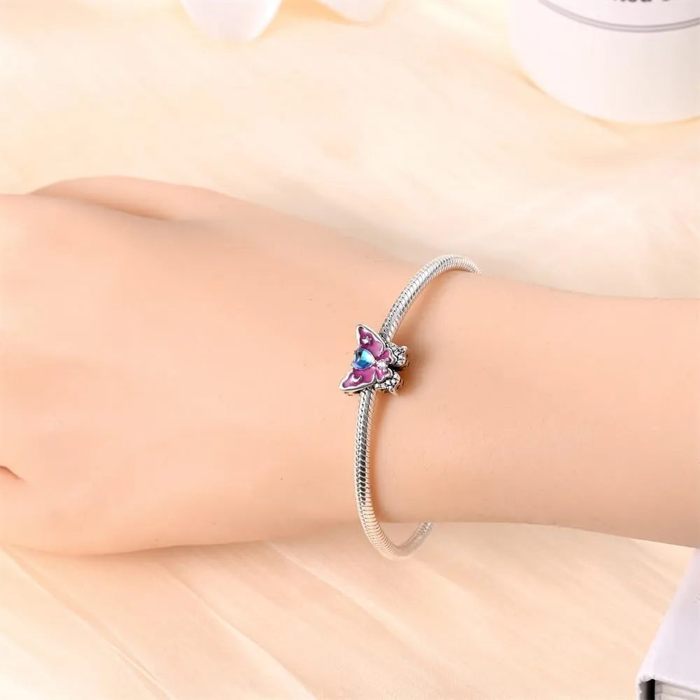 KUNSIR Bead Charm Ciondolo Argento Sterling 925 con Cubic Zirconia per Braccialetti e Collane Europei - immagine 4