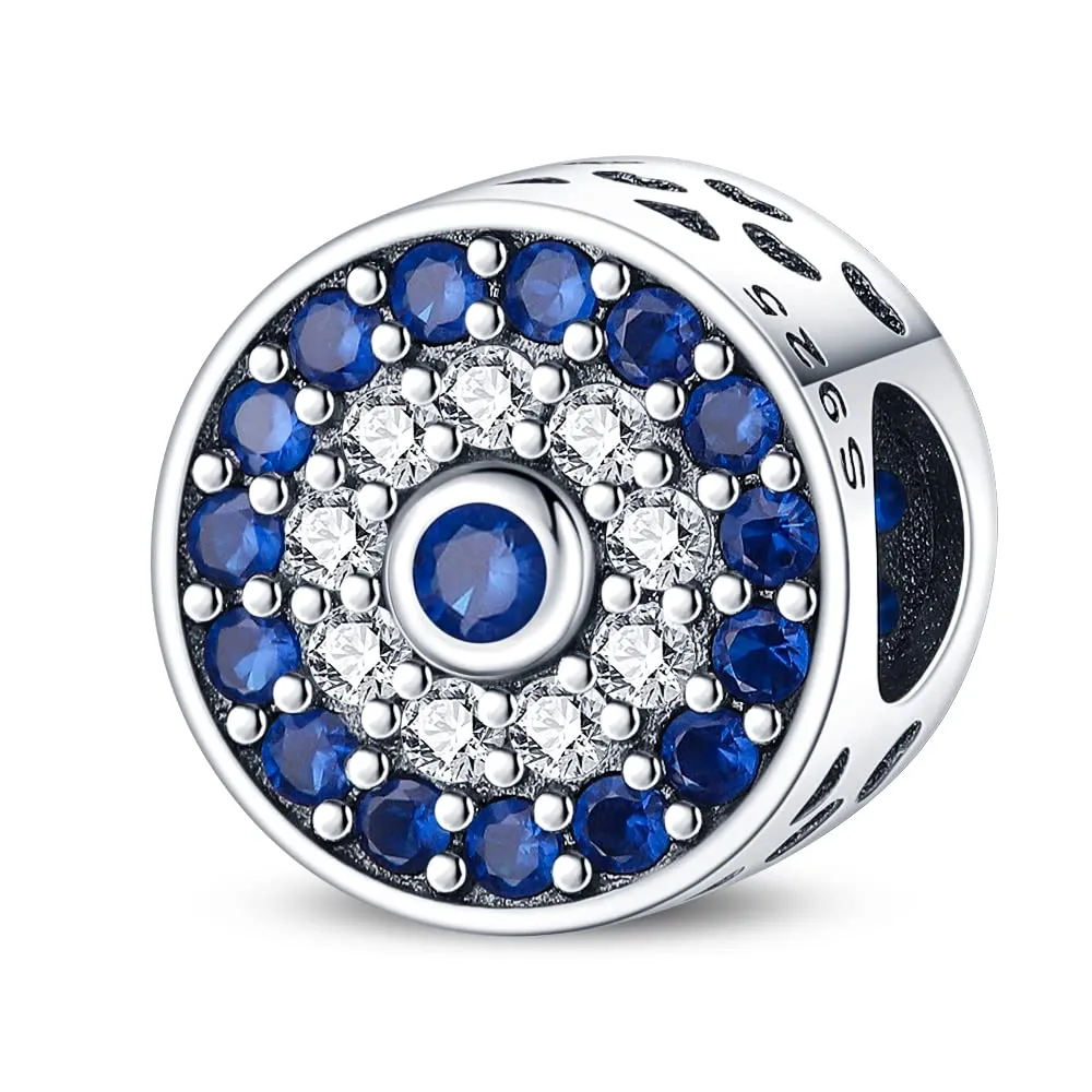 KUNSIR Bead Charm in Argento Sterling 925 con Cubic Zirconia per Braccialetti e Collane Europei - immagine 1