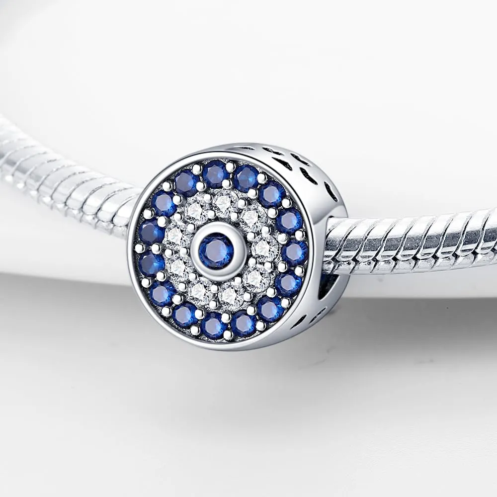 KUNSIR Bead Charm in Argento Sterling 925 con Cubic Zirconia per Braccialetti e Collane Europei - immagine 2