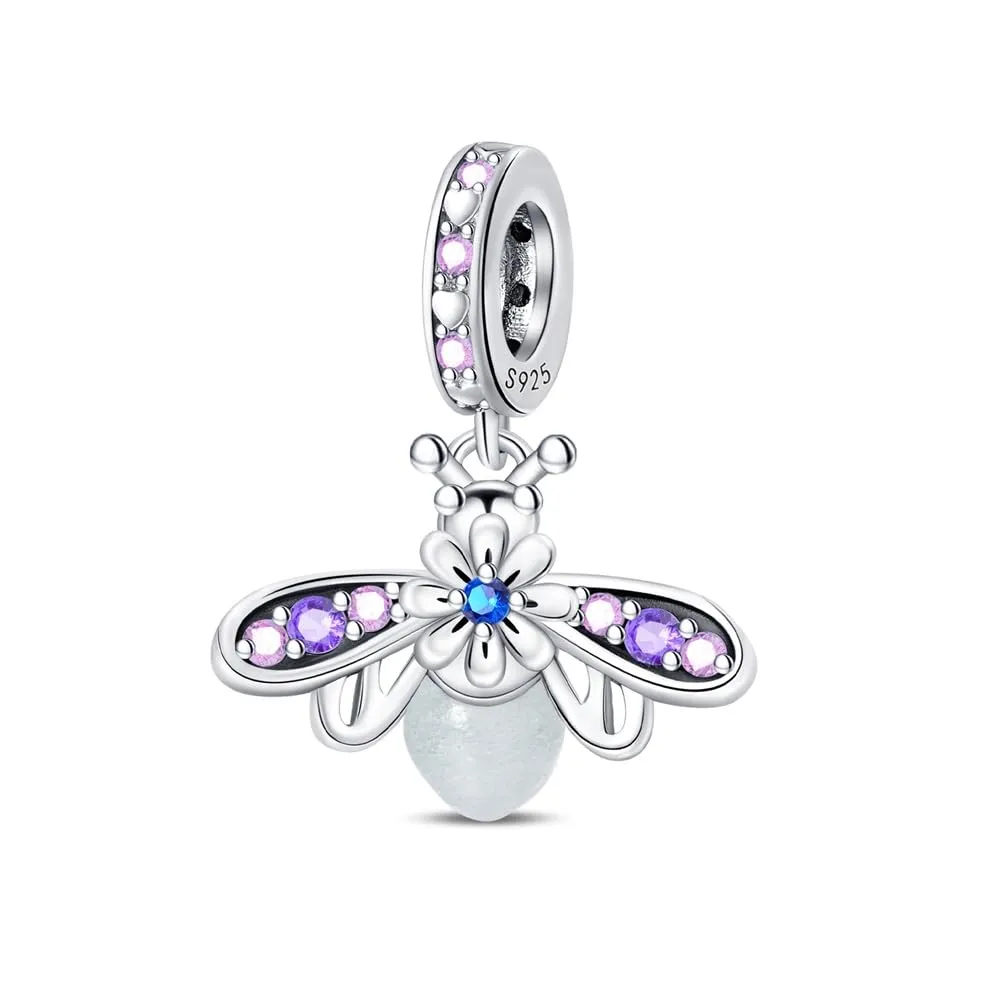 KUNSIR Bead Charm Ciondolo Argento Sterling 925 con Cubic Zirconia per Braccialetti e Collane Europei - immagine 2
