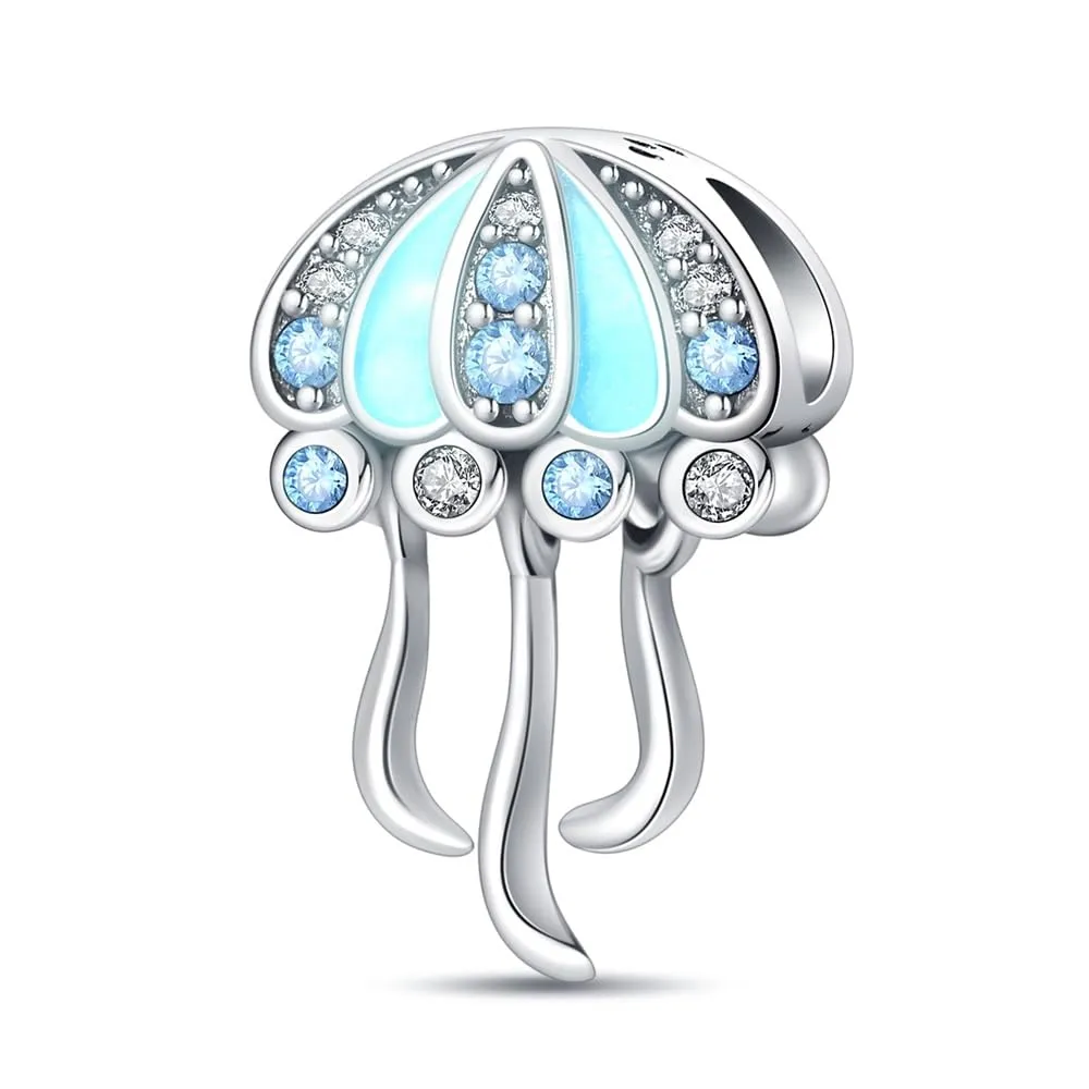 KUNSIR Bead Charm in Argento Sterling 925 con Cubic Zirconia per Braccialetti e Collane Europei - immagine 4