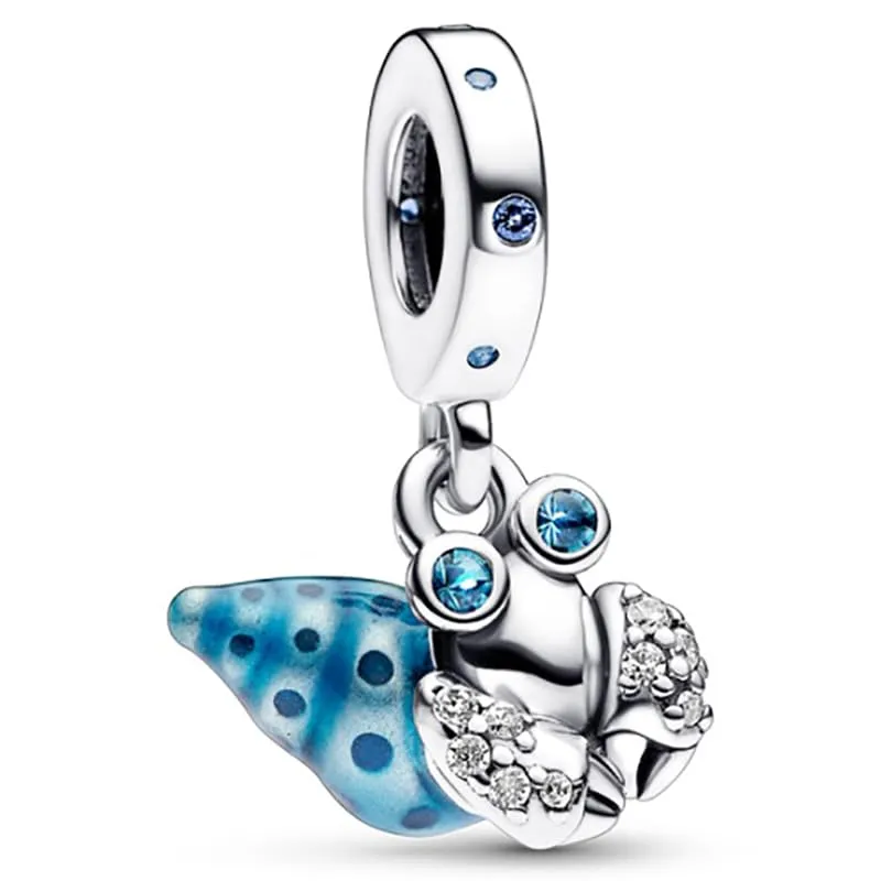 Pandach Bead Charm in Argento Sterling 925 con Cubic Zirconia per Braccialetti e Collane Europei - immagine 1