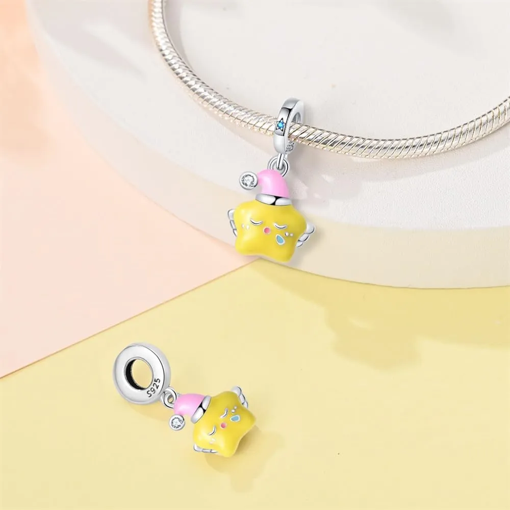 Pandach Bead Charm in Argento Sterling 925 con Cubic Zirconia per Braccialetti e Collane Europei - immagine 2