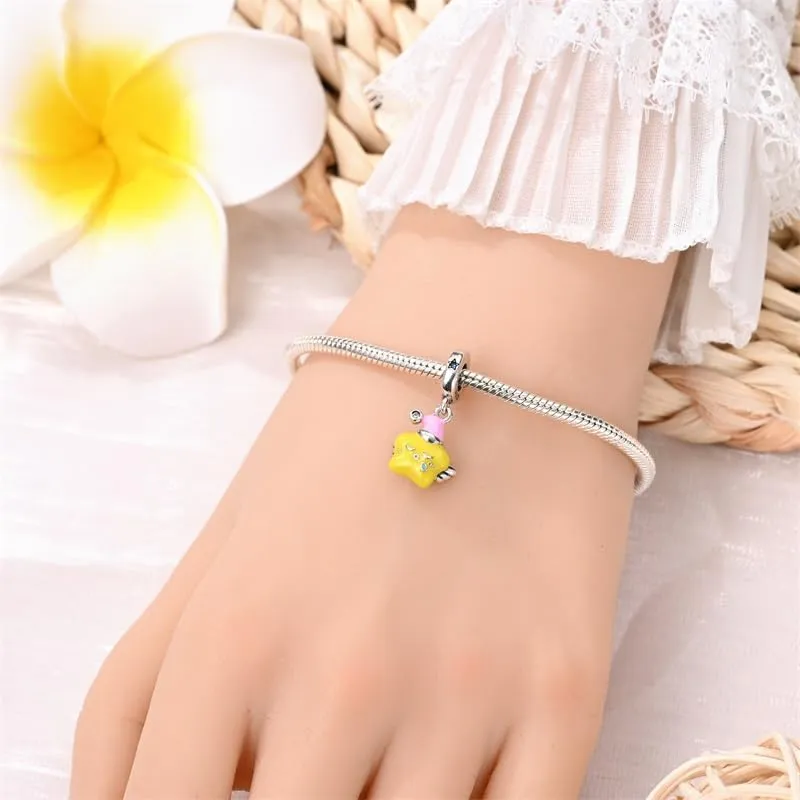 Pandach Bead Charm in Argento Sterling 925 con Cubic Zirconia per Braccialetti e Collane Europei - immagine 5