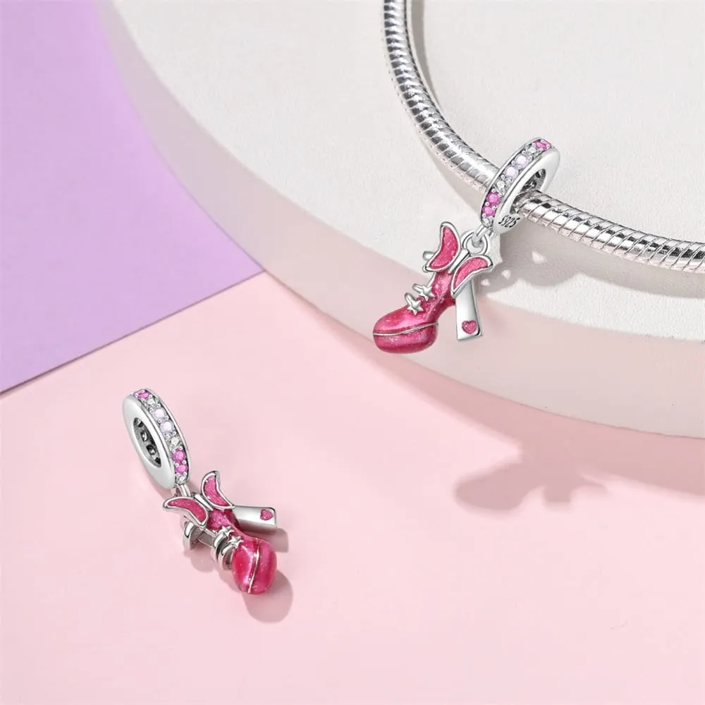 Pandach Bead Charm in Argento Sterling 925 con Cubic Zirconia per Braccialetti e Collane Europei - immagine 2