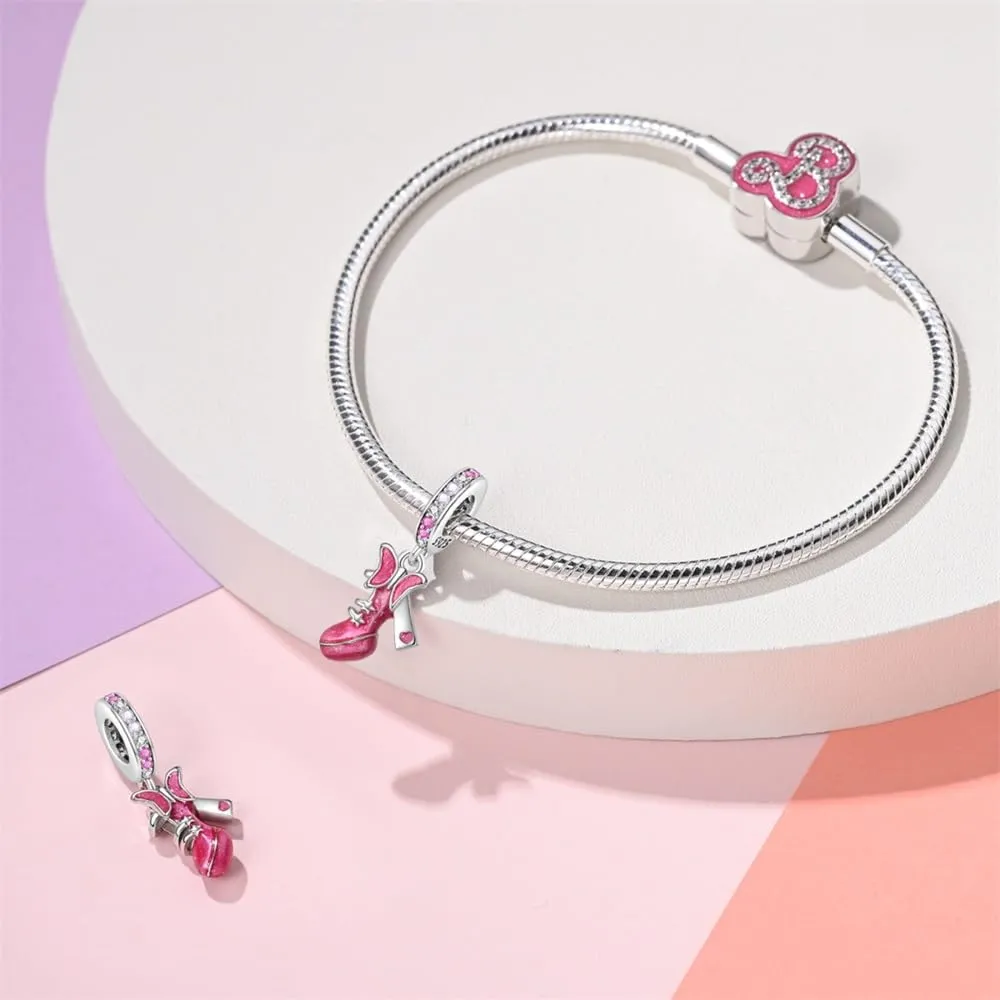 Pandach Bead Charm in Argento Sterling 925 con Cubic Zirconia per Braccialetti e Collane Europei - immagine 3