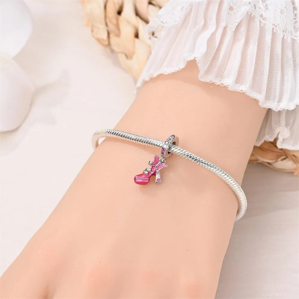 Pandach Bead Charm in Argento Sterling 925 con Cubic Zirconia per Braccialetti e Collane Europei - immagine 4