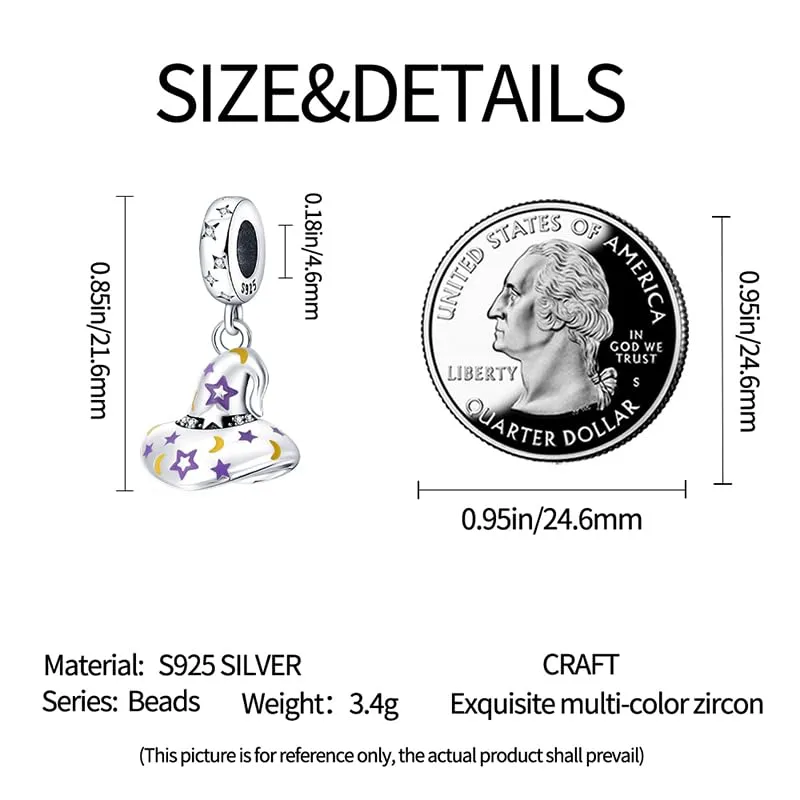 KUNSIR Bead Charm Ciondolo Argento Sterling 925 con Cubic Zirconia per Braccialetti e Collane Europei - immagine 5