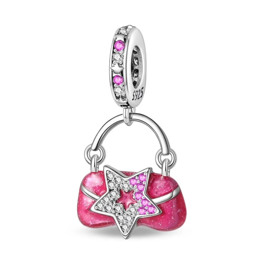Pandach Bead Charm Ciondolo in Argento Sterling 925 con Cubic Zirconia per Braccialetti e Collane Europei - immagine 1