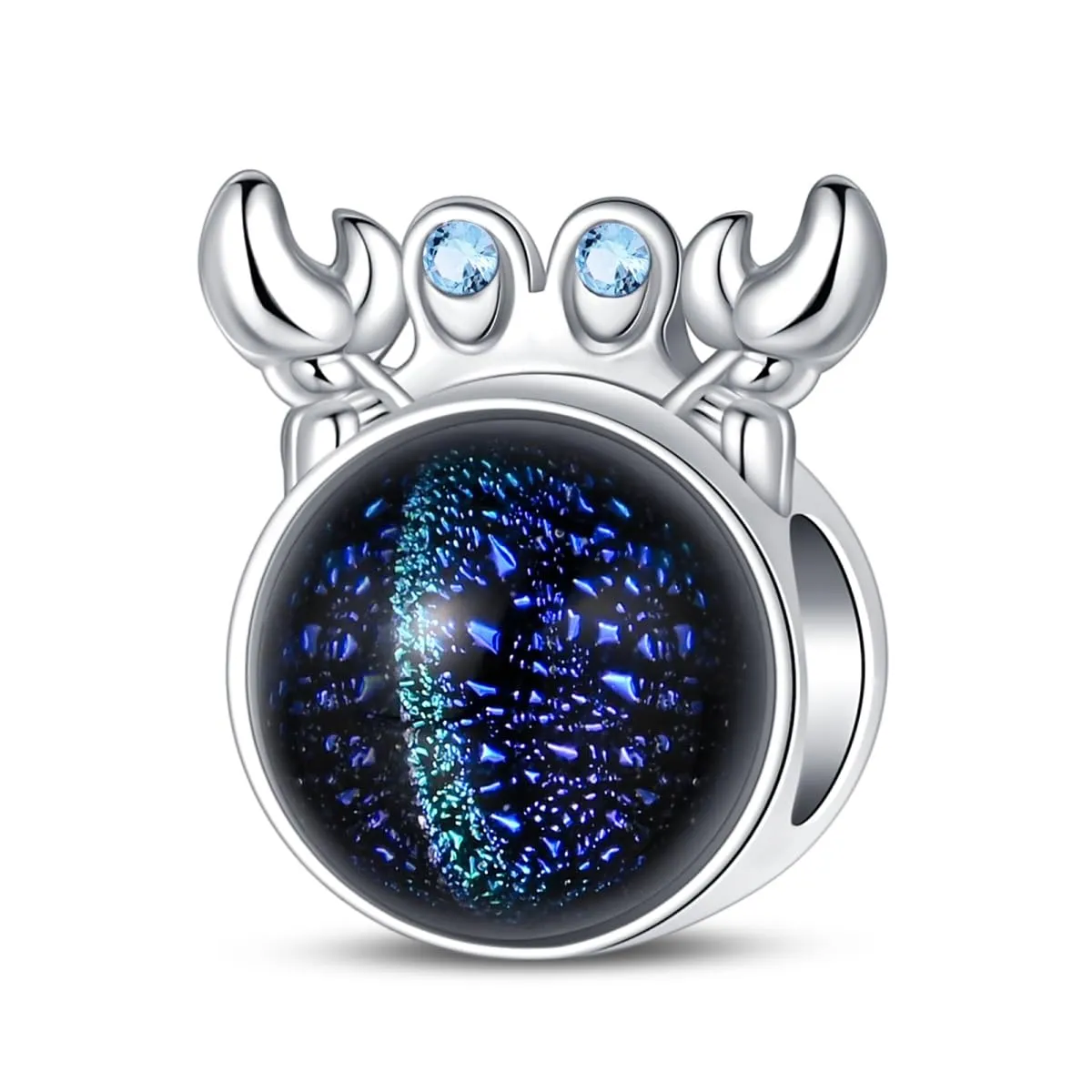 Pandach Bead Charm in Argento Sterling 925 con Cubic Zirconia, Compatibile con Braccialetti e Collane Europei - immagine 1