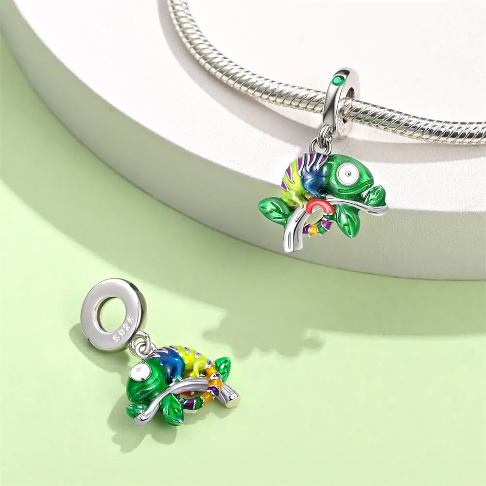 KUNSIR Bead Charm Ciondolo Argento Sterling 925 con Cubic Zirconia per Braccialetti e Collane Europei - immagine 2