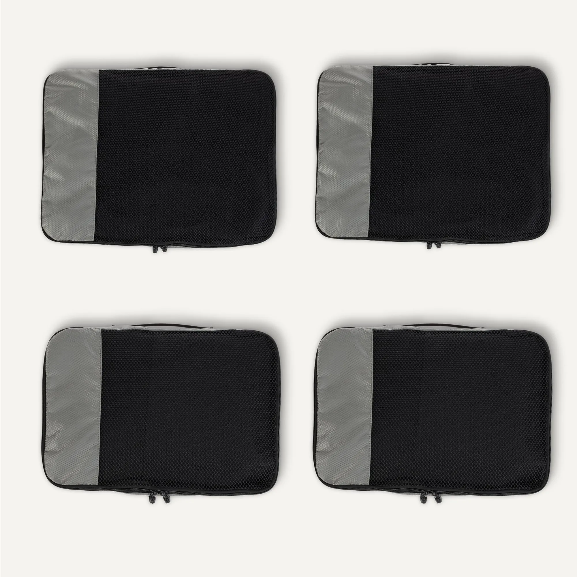 Amazon Essentials Set di 4 Packing Cube, 2 Large 2 Medium, Grigio - immagine 5