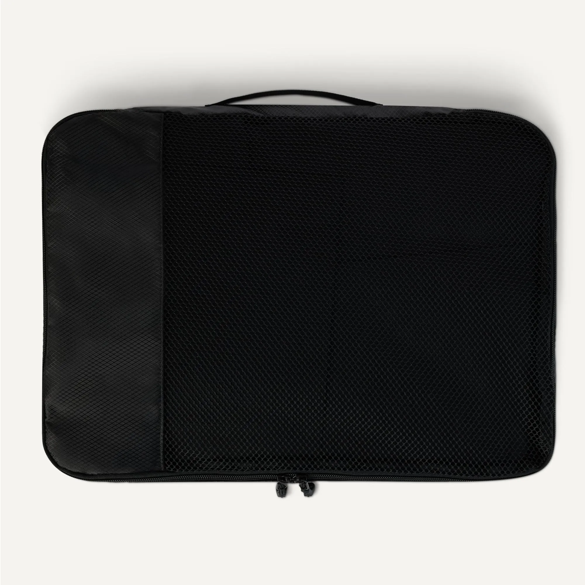 Amazon Essentials Set di 4 Packing Cube, Organizer per Bagagli, 2 Medium 2 Large, Nero - immagine 5