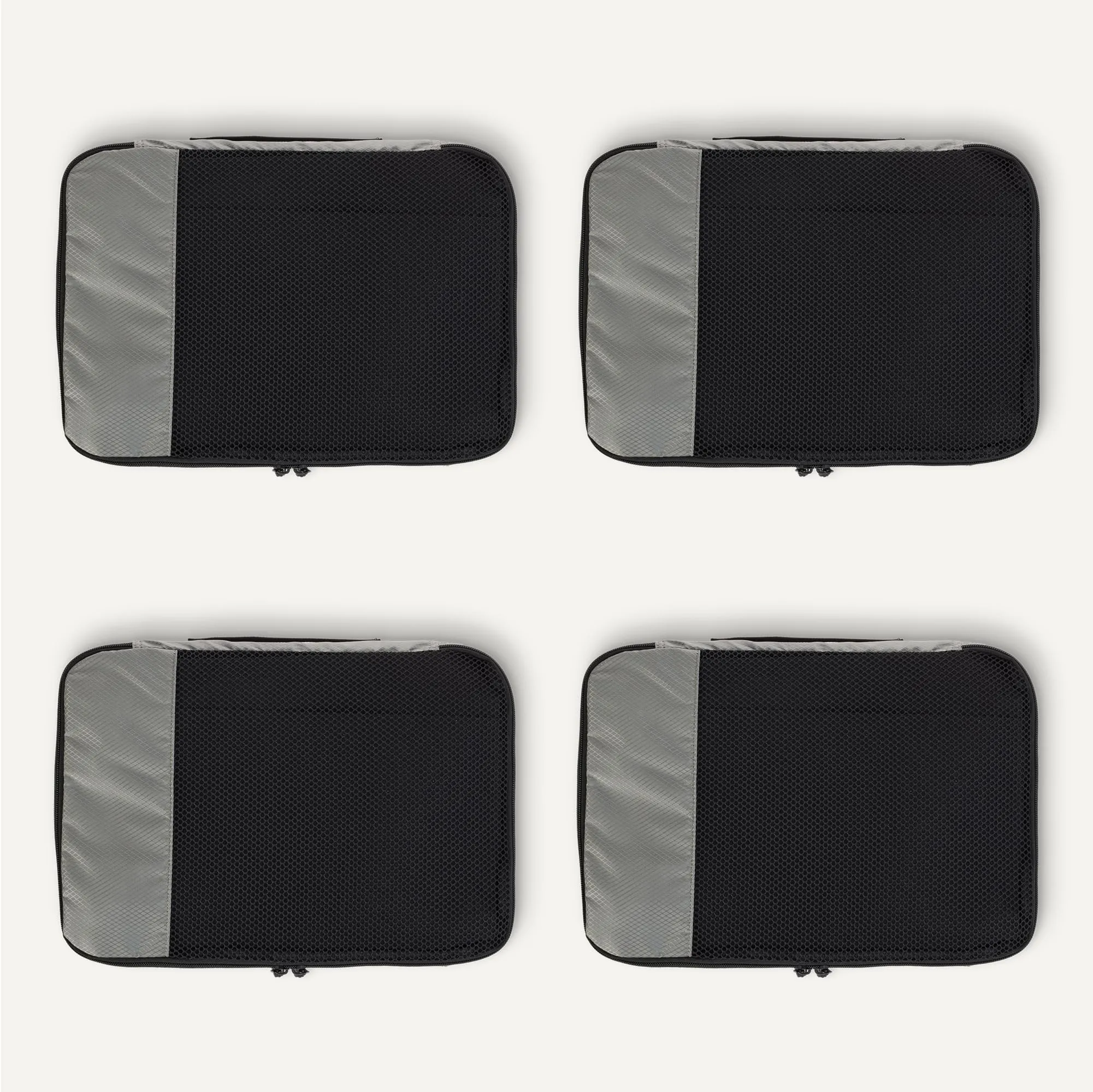 Amazon Essentials Set di 4 Packing Cube Organizer per Bagagli, Medium, Grigio - immagine 5