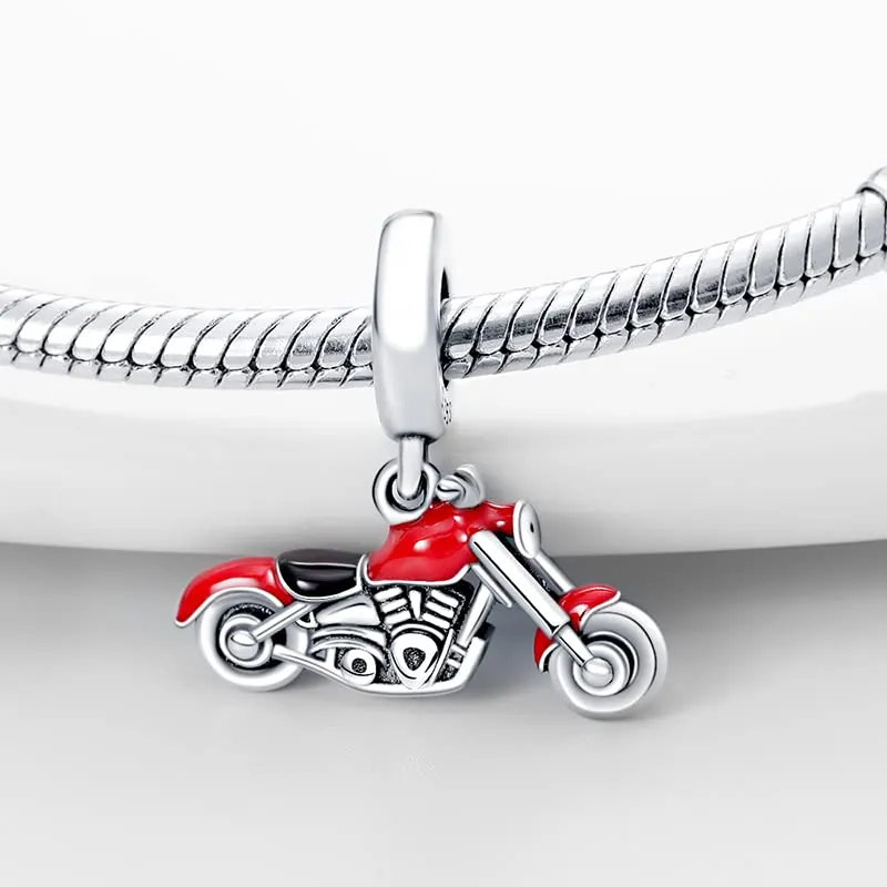 KUNSIR Bead Charm in Argento Sterling 925 con Cubic Zirconia per Braccialetti e Collane Europei - immagine 2