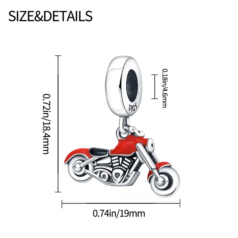 KUNSIR Bead Charm in Argento Sterling 925 con Cubic Zirconia per Braccialetti e Collane Europei - immagine 6